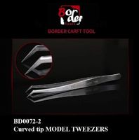 Curved Tip Model Tweezers
